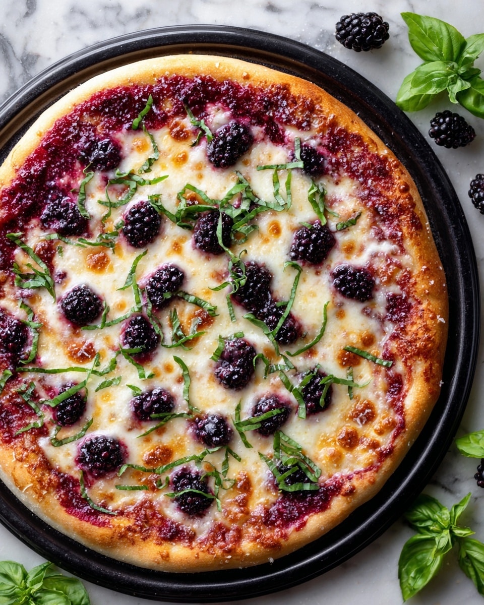Blackberry Ricotta Pizza with Basil Recipe - Recipe Image