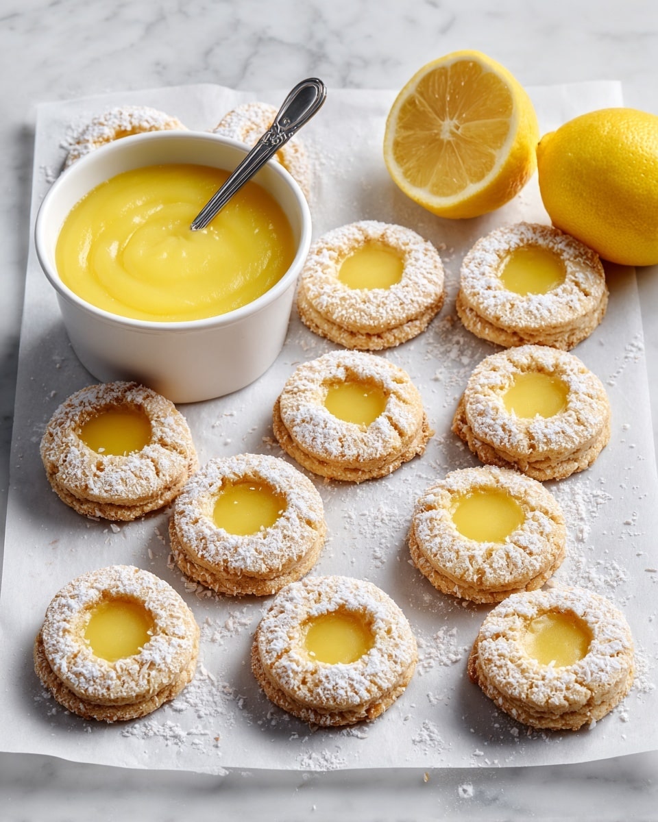 Coconut Lemon Curd Cookies Recipe - Recipe Image