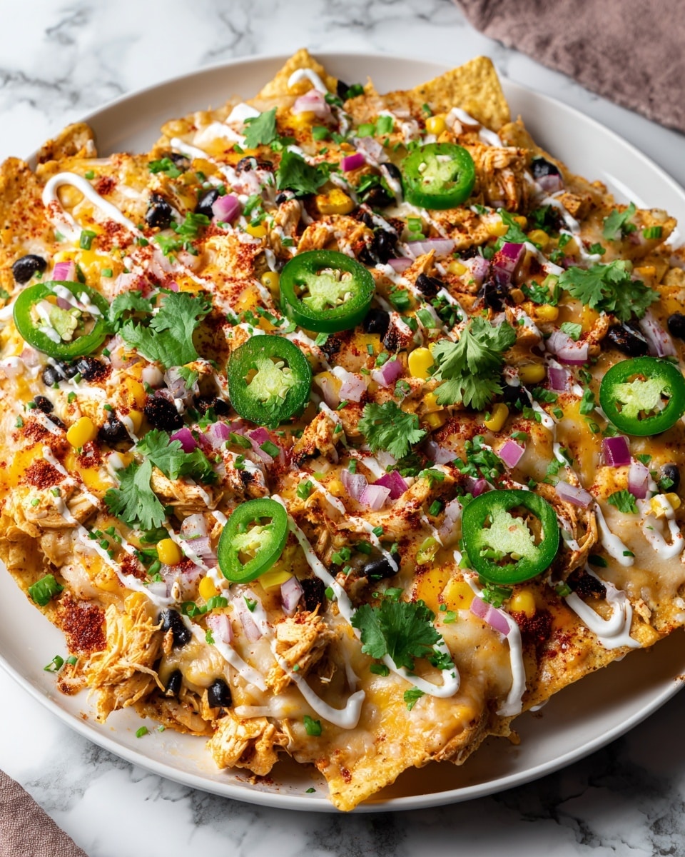 BBQ Chicken Nachos Recipe - Recipe Image
