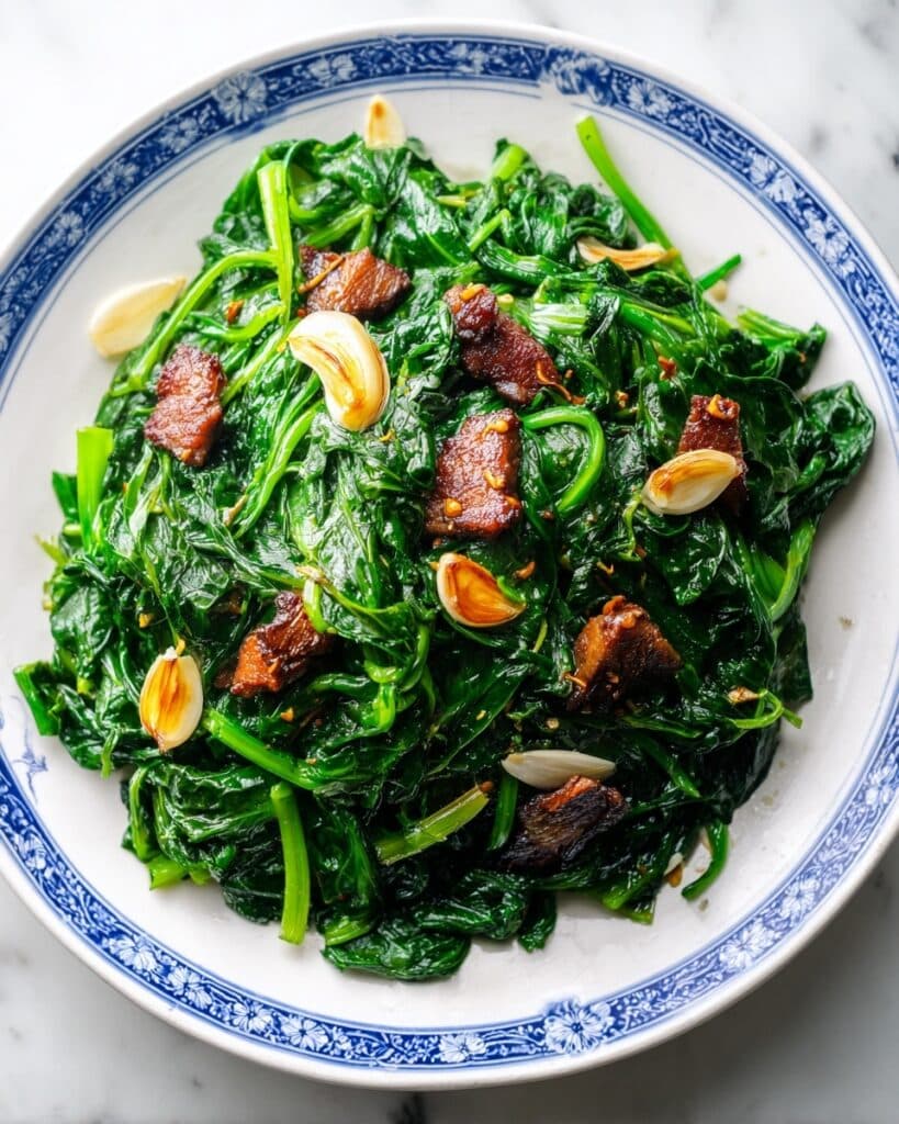 Fried Dace with Stir-Fried Greens Recipe