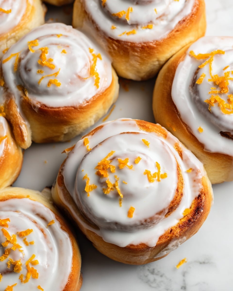 Orange Cinnamon Rolls with Citrus Orange Glaze Recipe - Recipe Image
