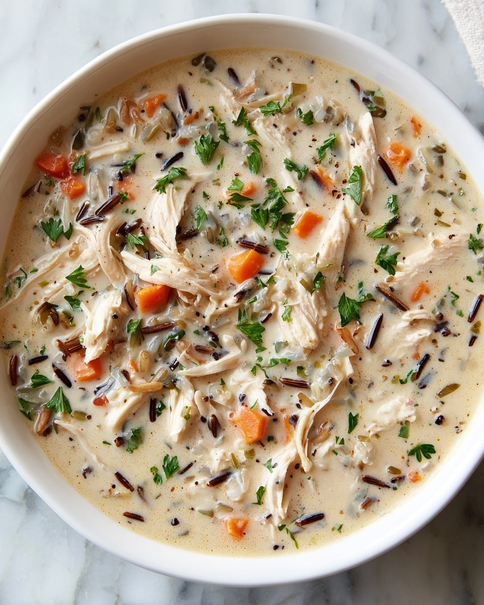 Healthy Chicken Wild Rice Soup Recipe - Recipe Image