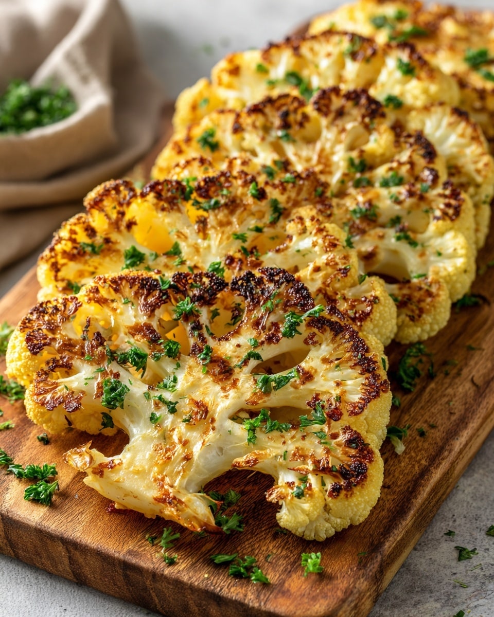 Cheesy Cauliflower Steaks Recipe - Recipe Image