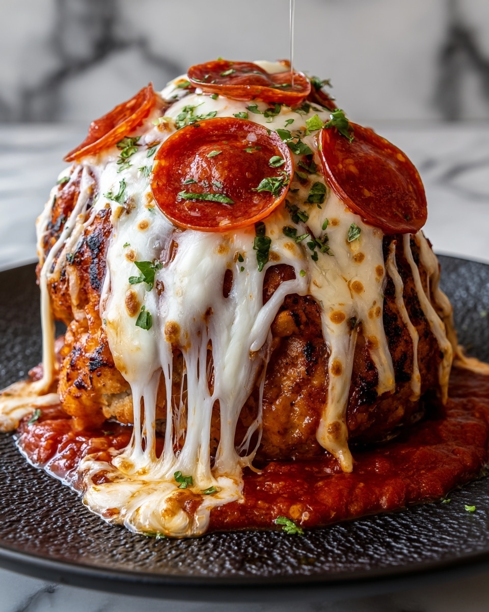 Pepperoni Pizza Stuffed Chicken Bake Recipe - Recipe Image