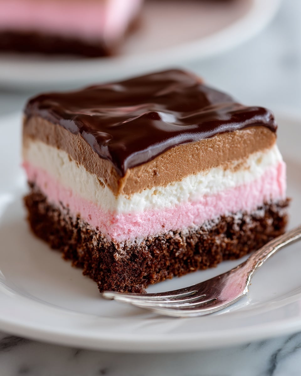 Neapolitan Cheesecake Cake Recipe - Recipe Image