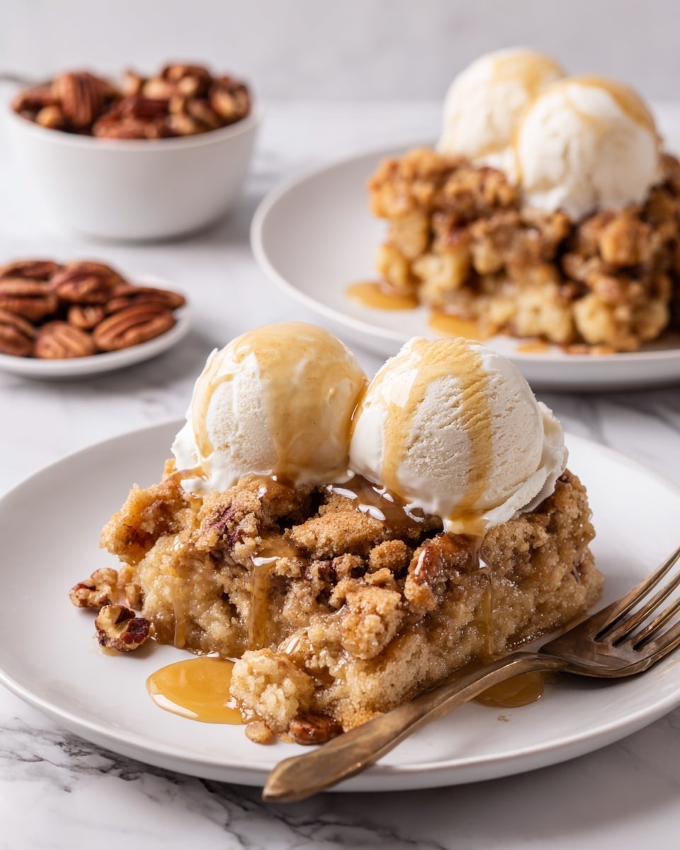 Pecan Pie Dump Cake (Crockpot) Recipe - Recipe Image