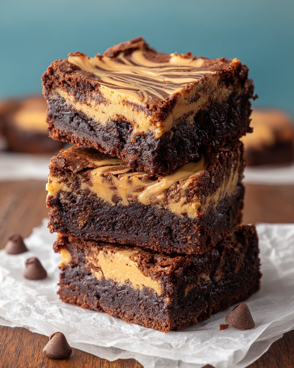 Peanut Butter Brownies with a Healthy Twist Recipe - Recipe Image