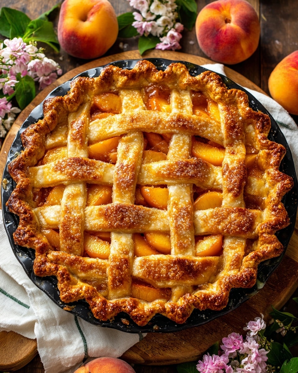 Brown Butter Strawberry Peach Pie Recipe - Recipe Image