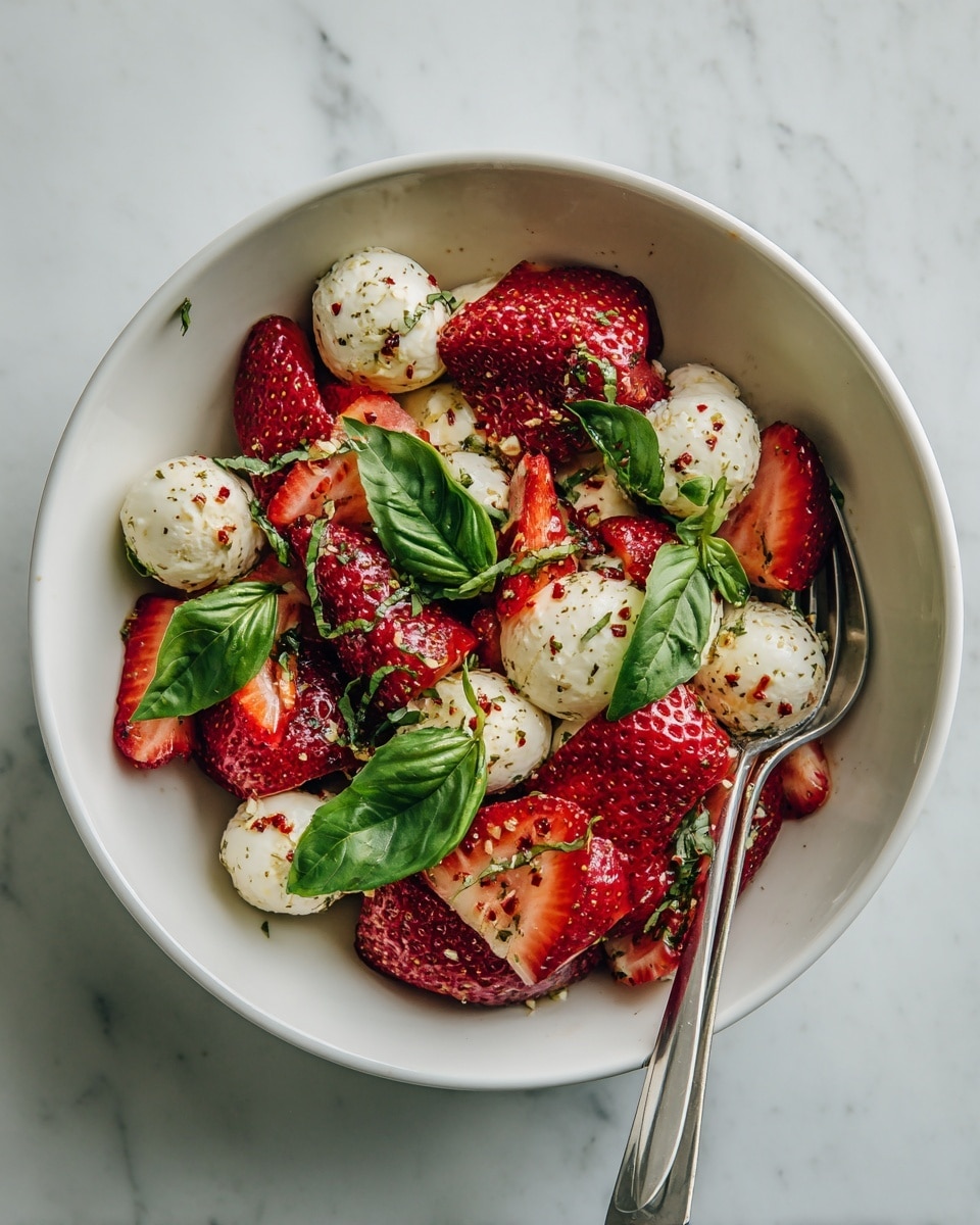 Balsamic Strawberry Caprese Recipe - Recipe Image