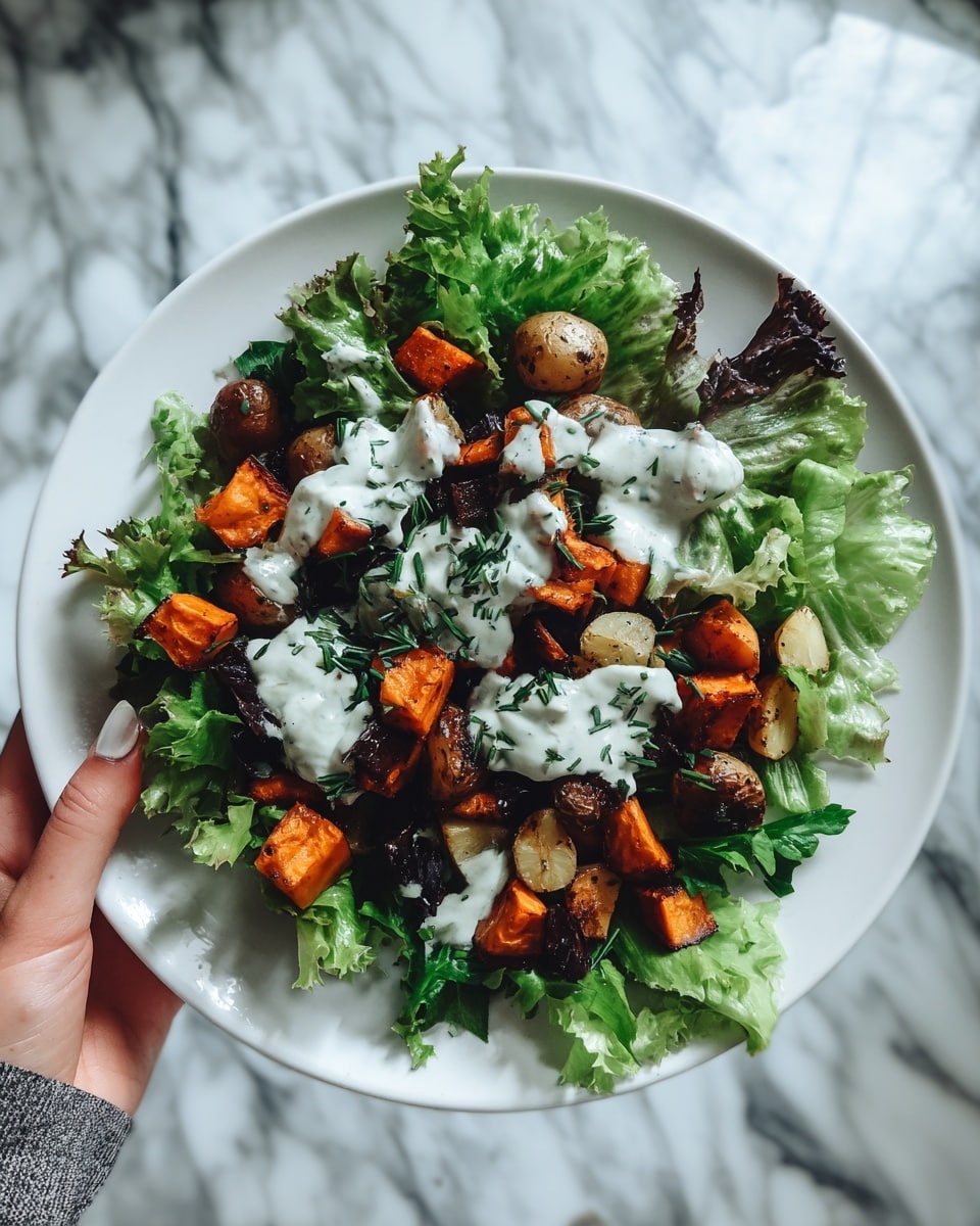 Grilled Peach Salad with Gorgonzola and Walnuts Recipe - Recipe Image