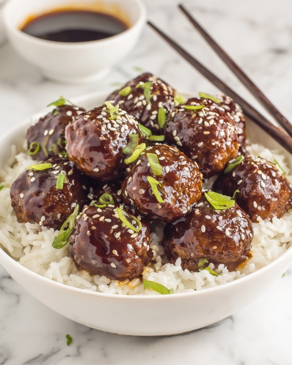 Asian Turkey Meatballs with Hoisin Soy Sauce Recipe - Recipe Image