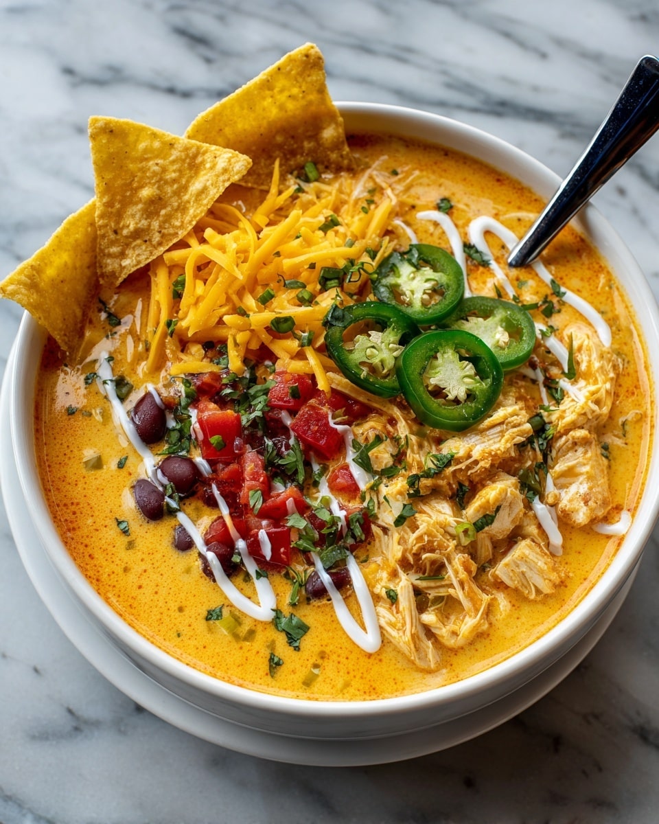 Creamy Chicken Tortilla Soup Recipe - Recipe Image
