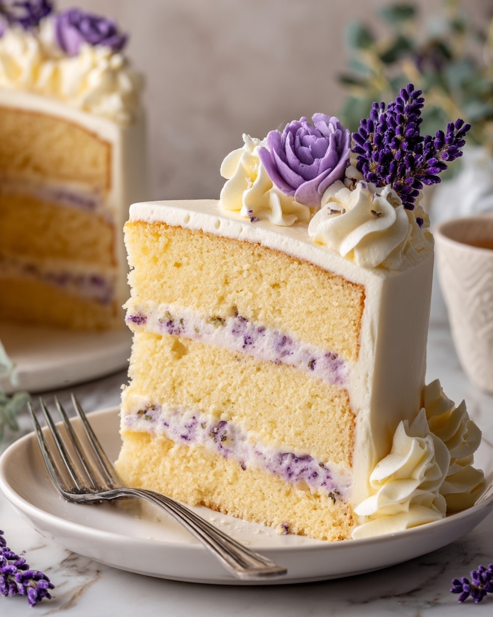 Lemon Lavender Cake Recipe - Recipe Image