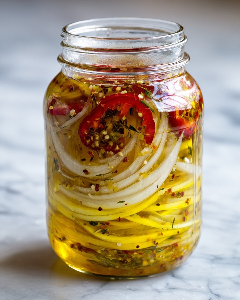 Pickled Pepper and Onion Relish Recipe - Recipe Image