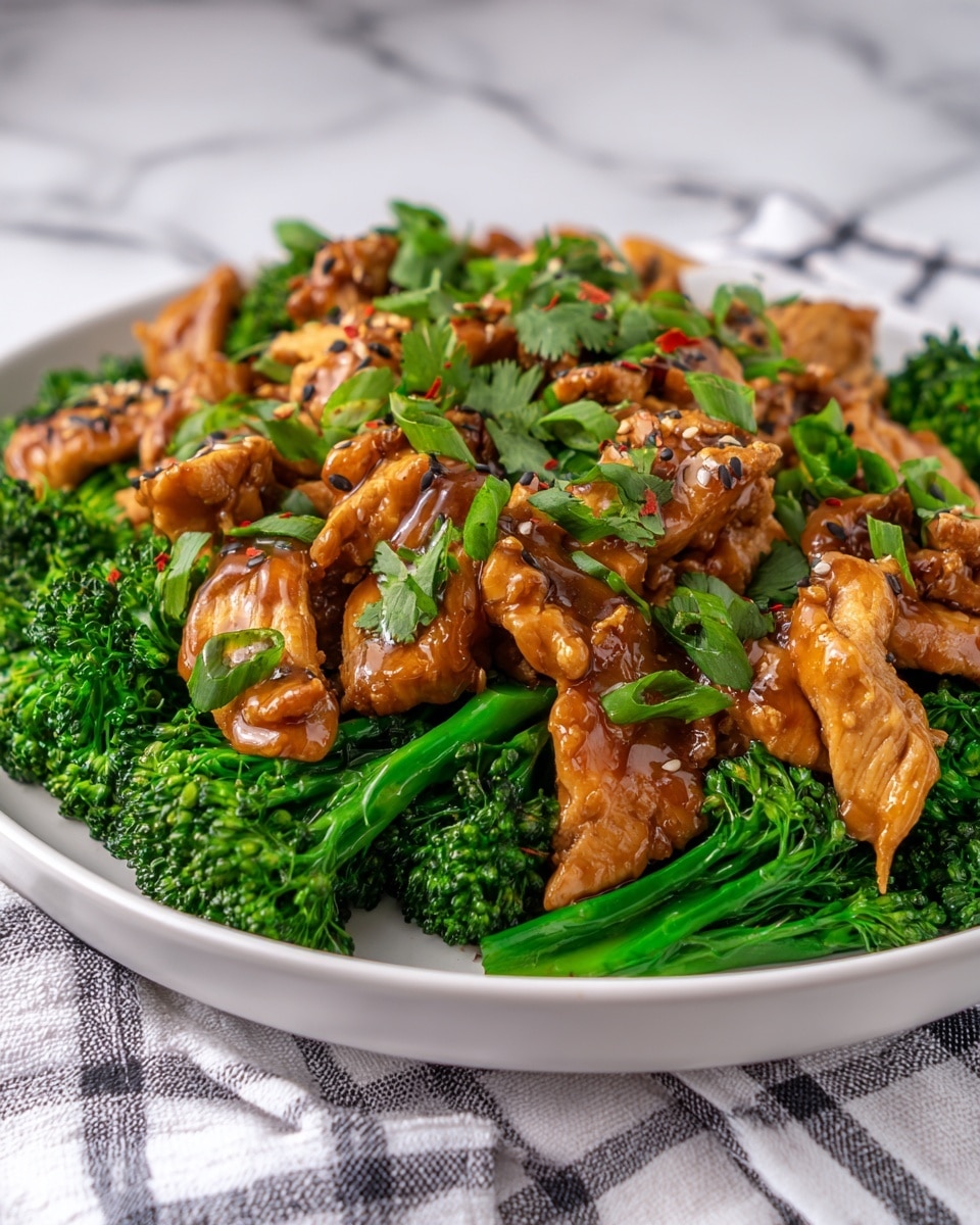 Garlic Chicken with Broccoli Recipe - Recipe Image