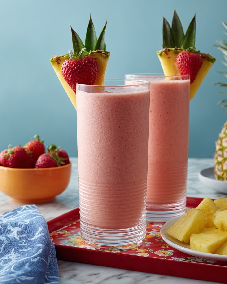 Strawberry Piña Colada Smoothie Recipe - Recipe Image