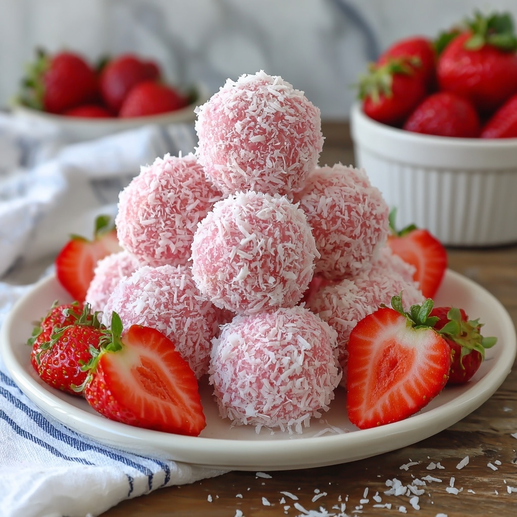 Strawberry White Chocolate Truffles Recipe - Recipe Image