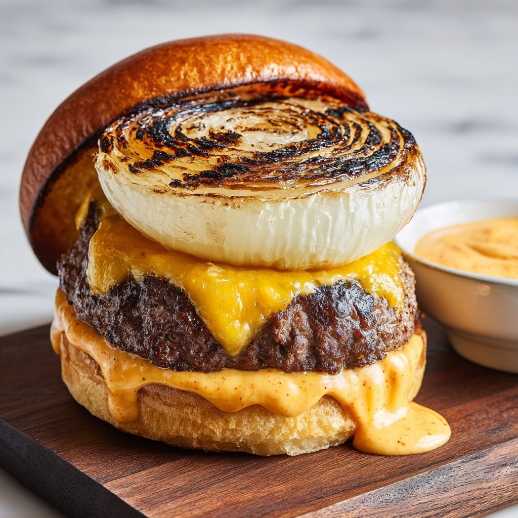 Onion Wrapped Flying Dutchman Burger Recipe - Recipe Image