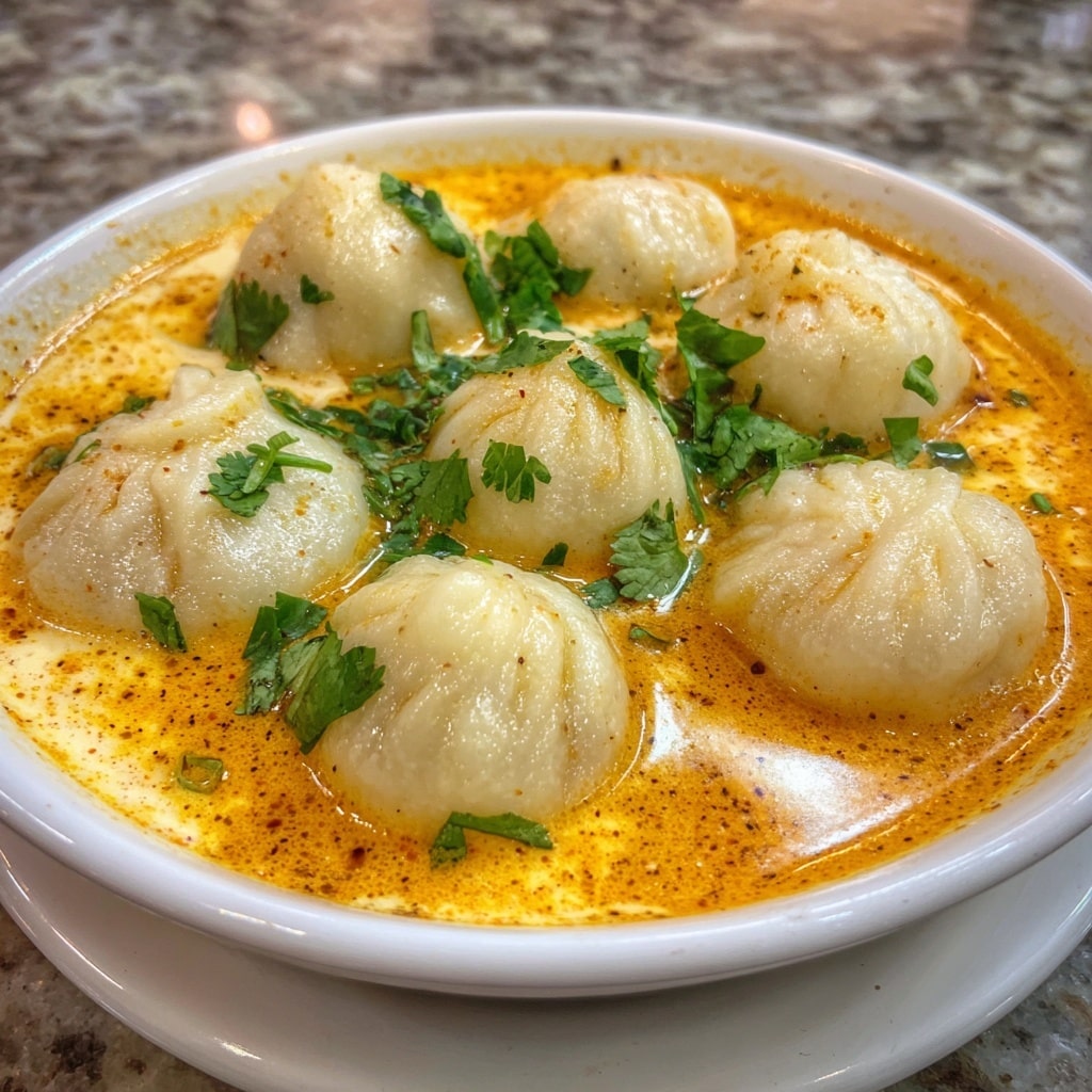 Thai Red Curry Dumpling Soup Recipe - Recipe Image