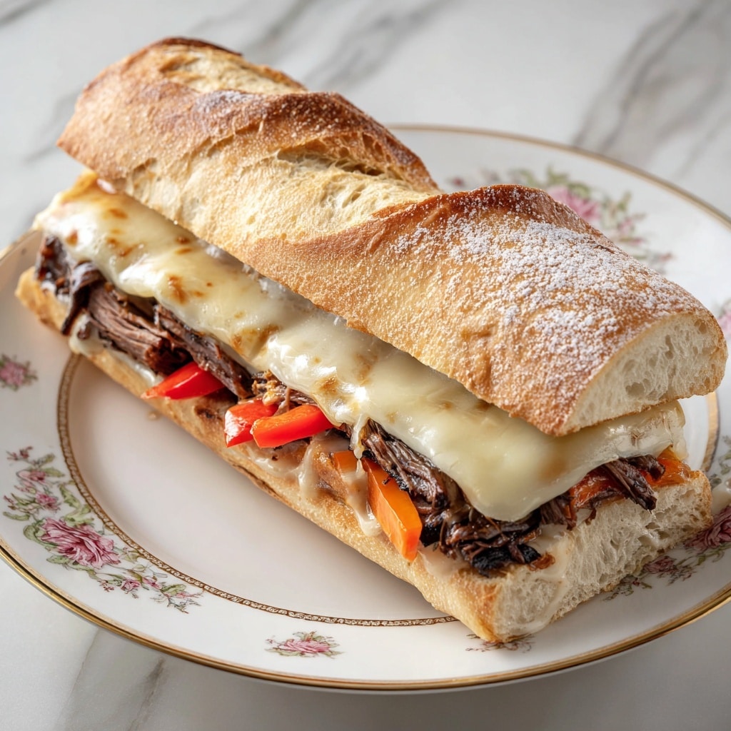 Slow Cooker Philly Cheesesteak Sandwiches Recipe