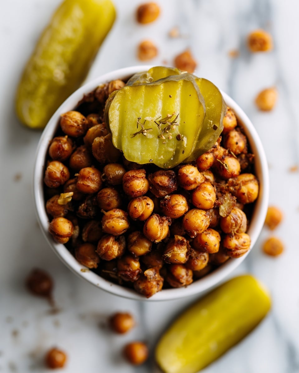 Dill Pickle Roasted Chickpeas Recipe - Recipe Image