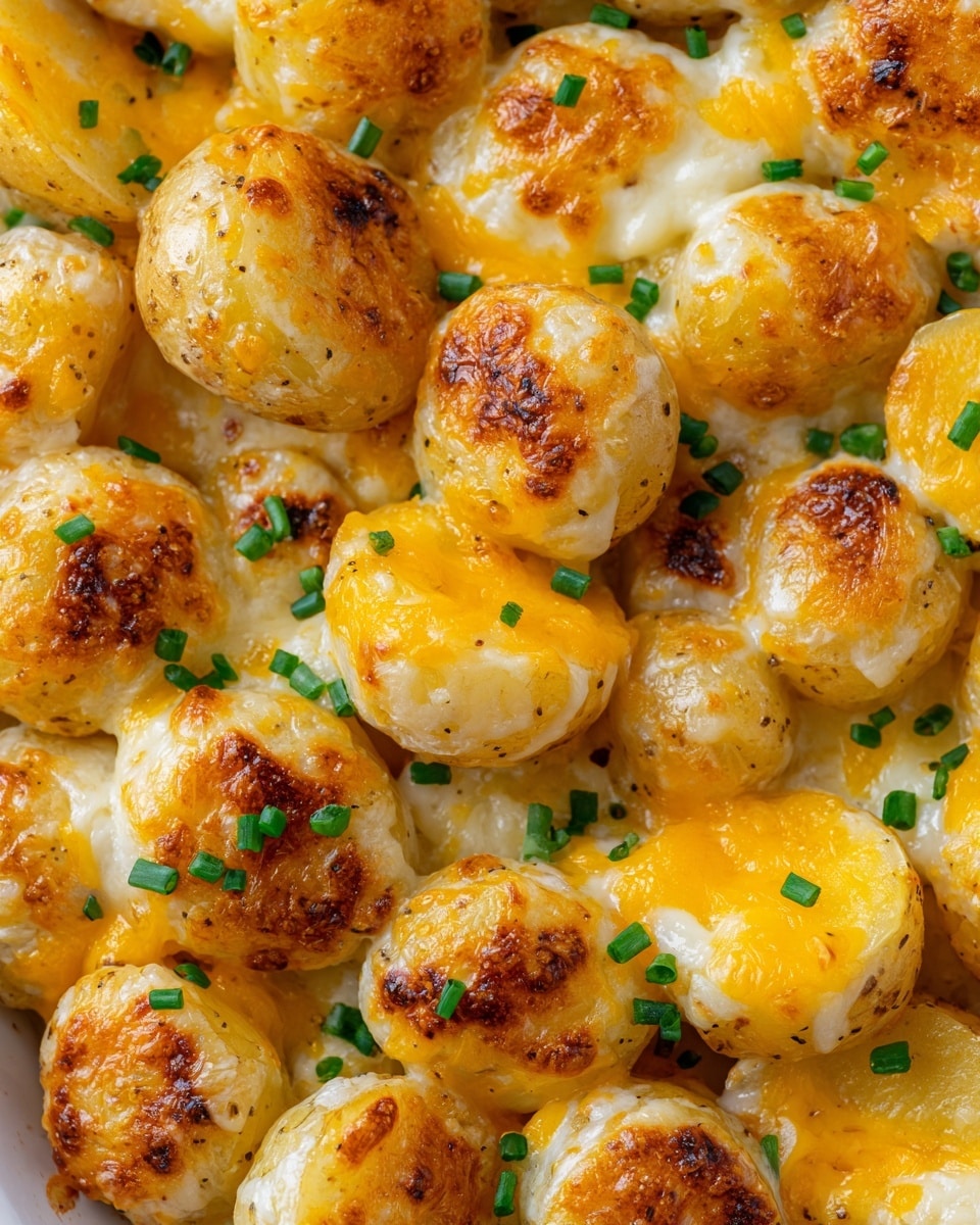Cheesy Ranch Roasted Potatoes with Green Onion Garnish Recipe - Recipe Image