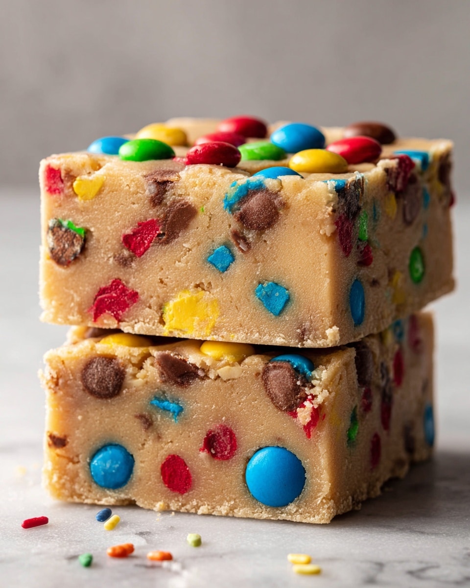 M&M Cookie Dough Fudge Recipe - Recipe Image