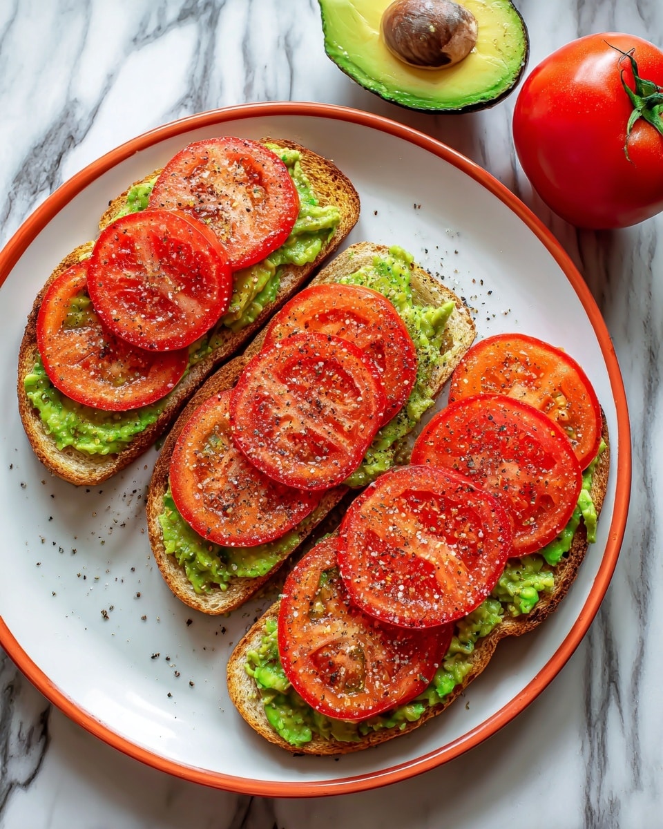 Tomato Avocado Melt Recipe - Recipe Image