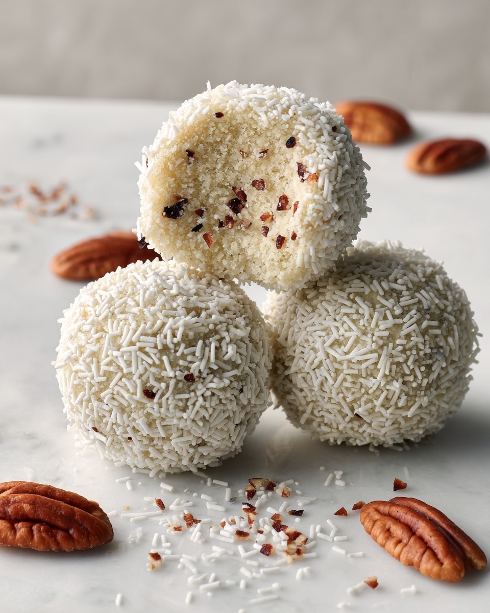 Buttery Pecan Snowball Cookies Recipe - Recipe Image