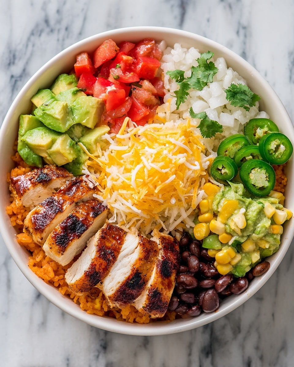 One Pan Chicken Burrito Bowl Recipe - Recipe Image