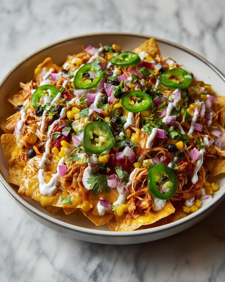 BBQ Chicken Nachos Recipe - Recipe Image