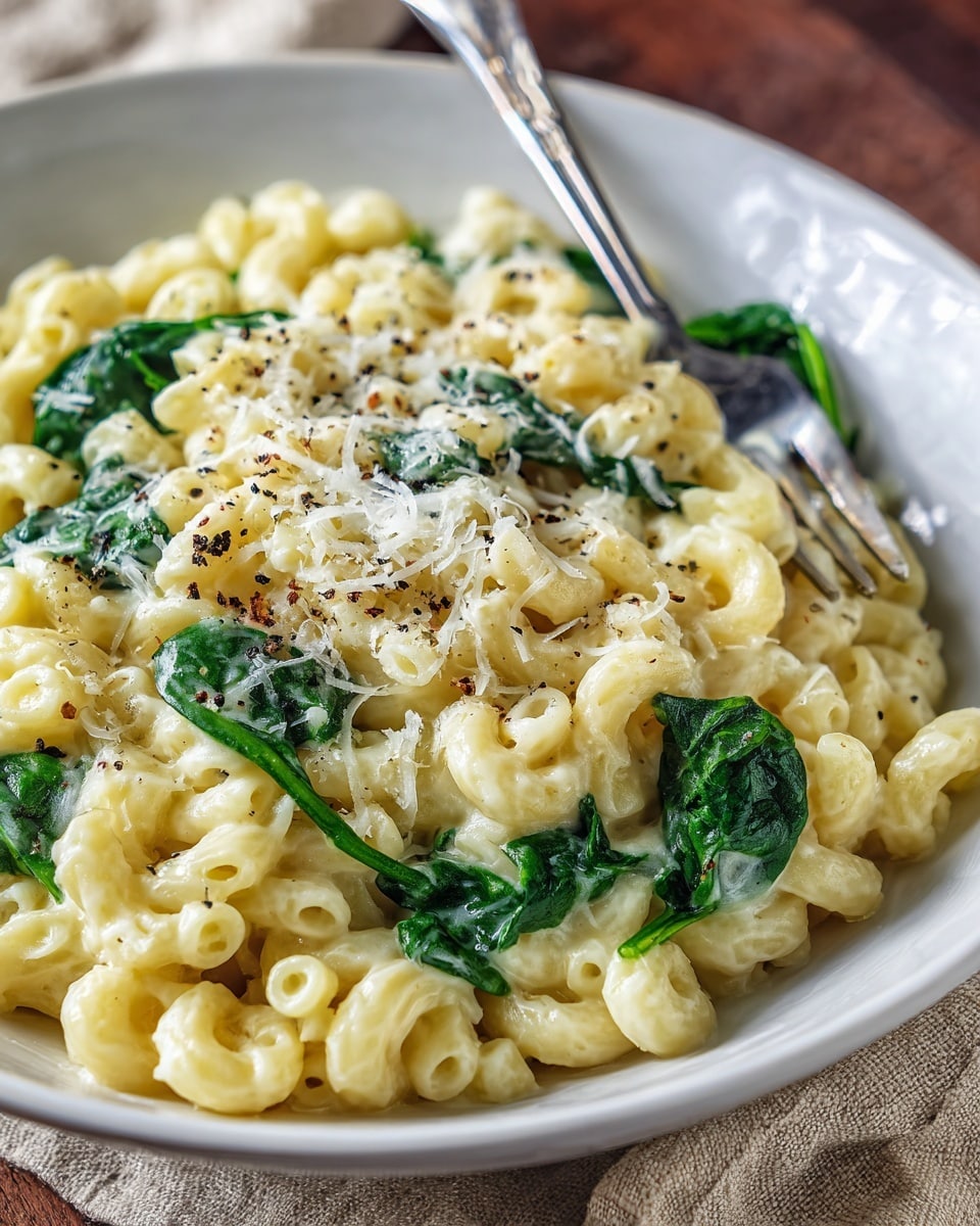 Garlic Spinach Pasta Recipe - Recipe Image