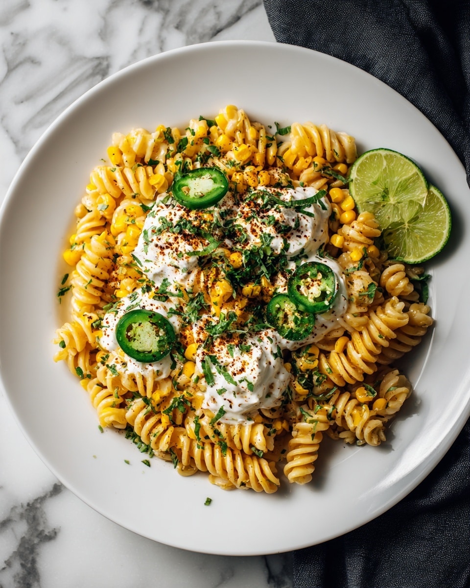 Mexican Street Corn Pasta Salad Recipe - Recipe Image