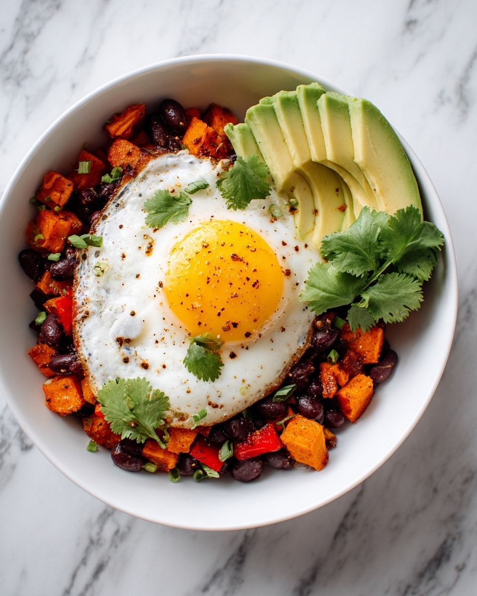 Southwest Sweet Potato Hash with Fried Eggs and Avocado Recipe - Recipe Image