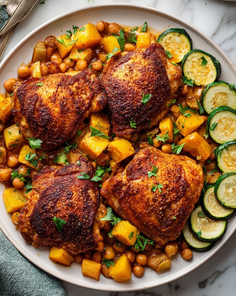 Healthy Spanish Chicken and Beans Recipe - Recipe Image