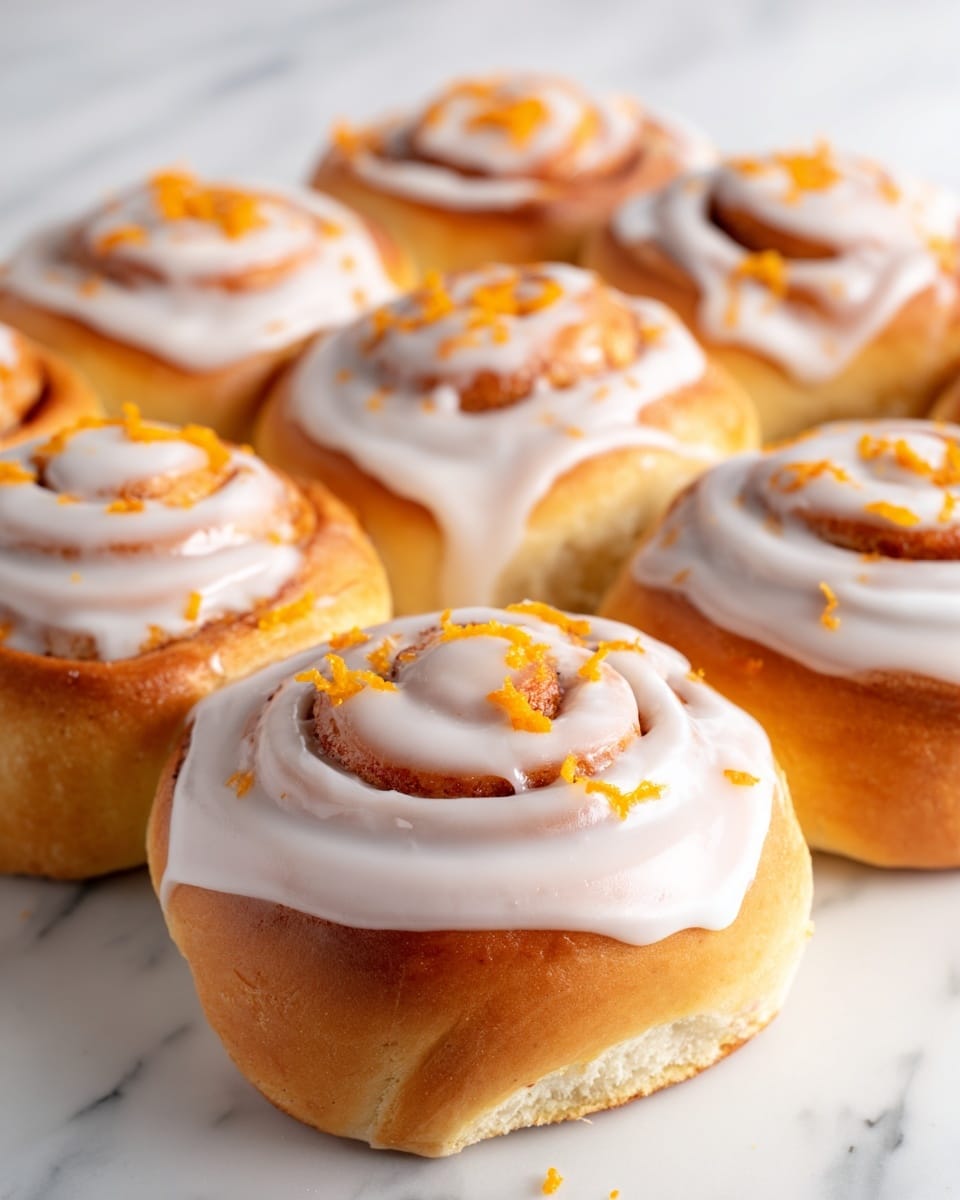 Orange Cinnamon Rolls with Citrus Orange Glaze Recipe - Recipe Image