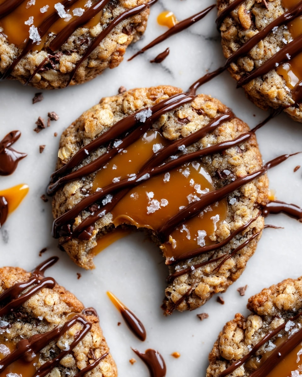 Peanut Butter Chocolate Caramel Cookies Recipe - Recipe Image