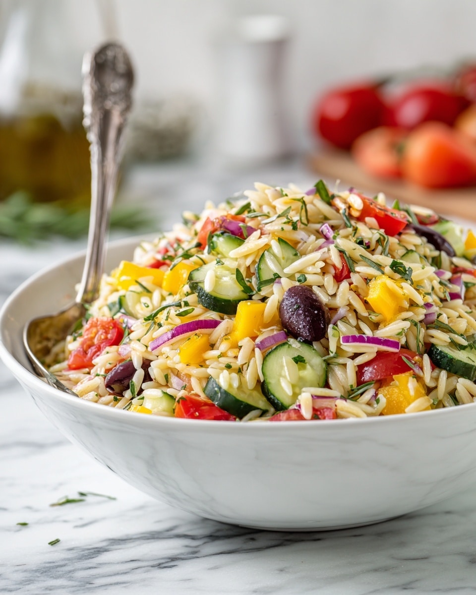 Greek Orzo Salad Recipe - Recipe Image