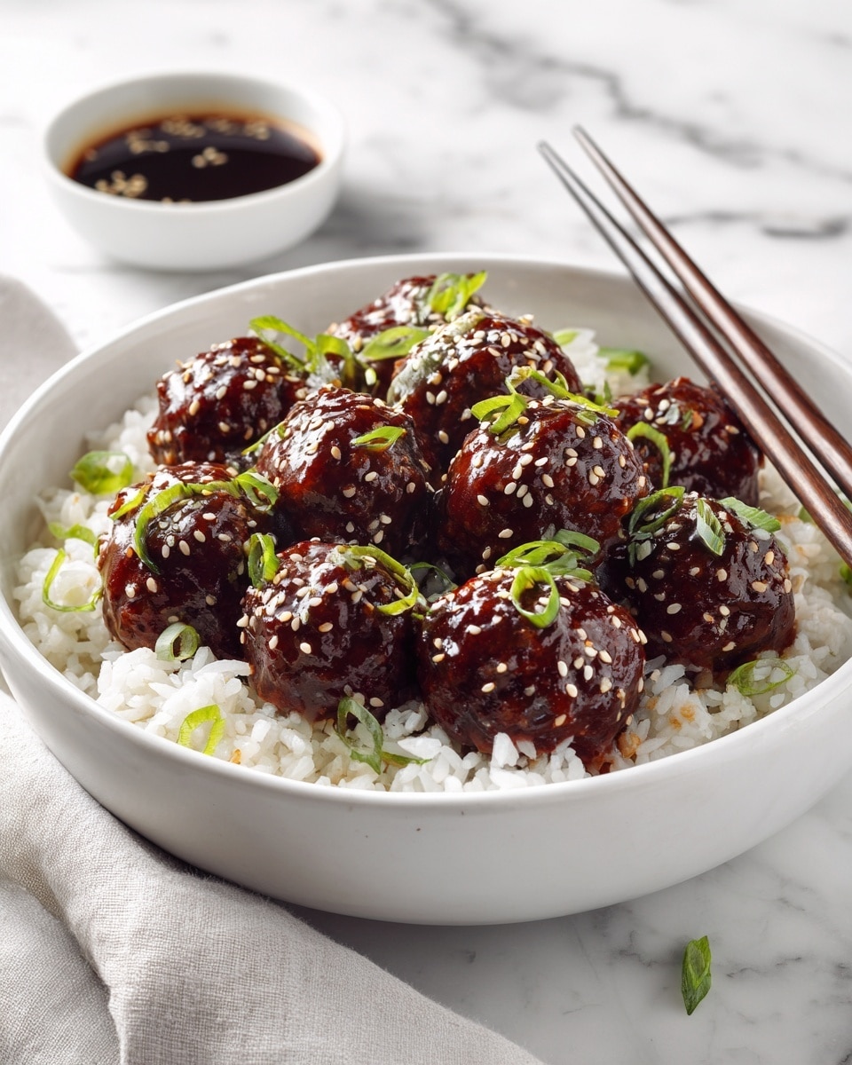 Asian Turkey Meatballs with Hoisin Soy Sauce Recipe - Recipe Image