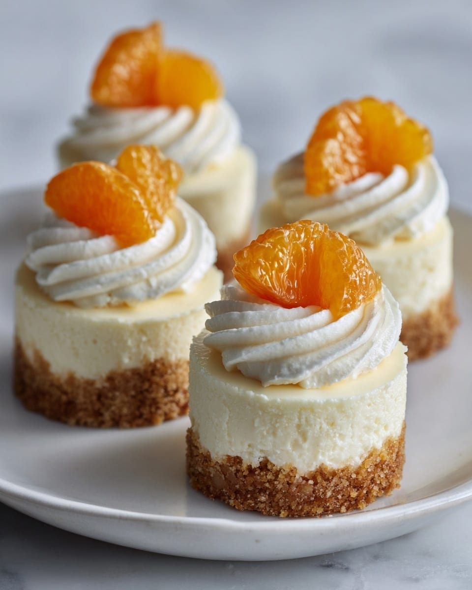 Orange Creamsicle Mini Cheesecakes Recipe - Recipe Image