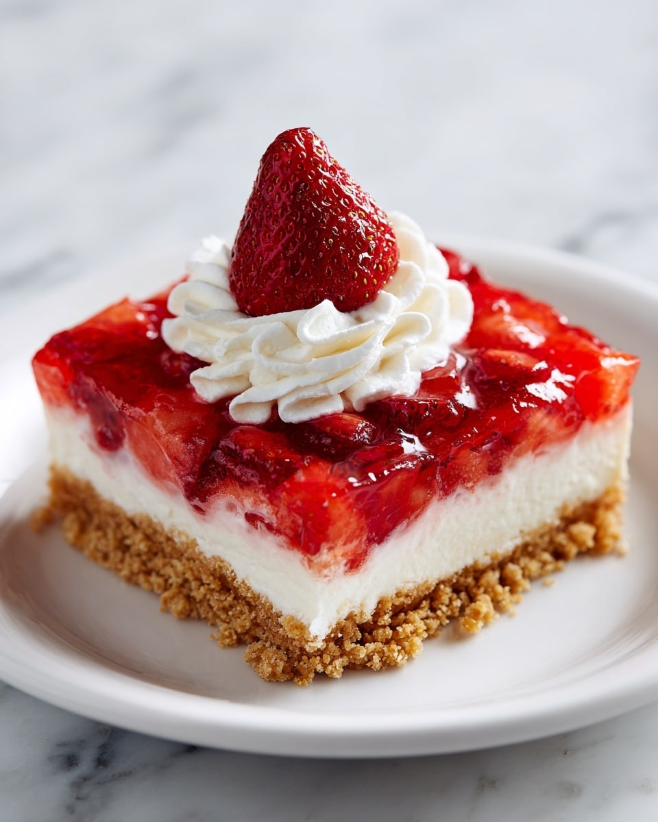 Strawberry Pretzel Salad Recipe - Recipe Image