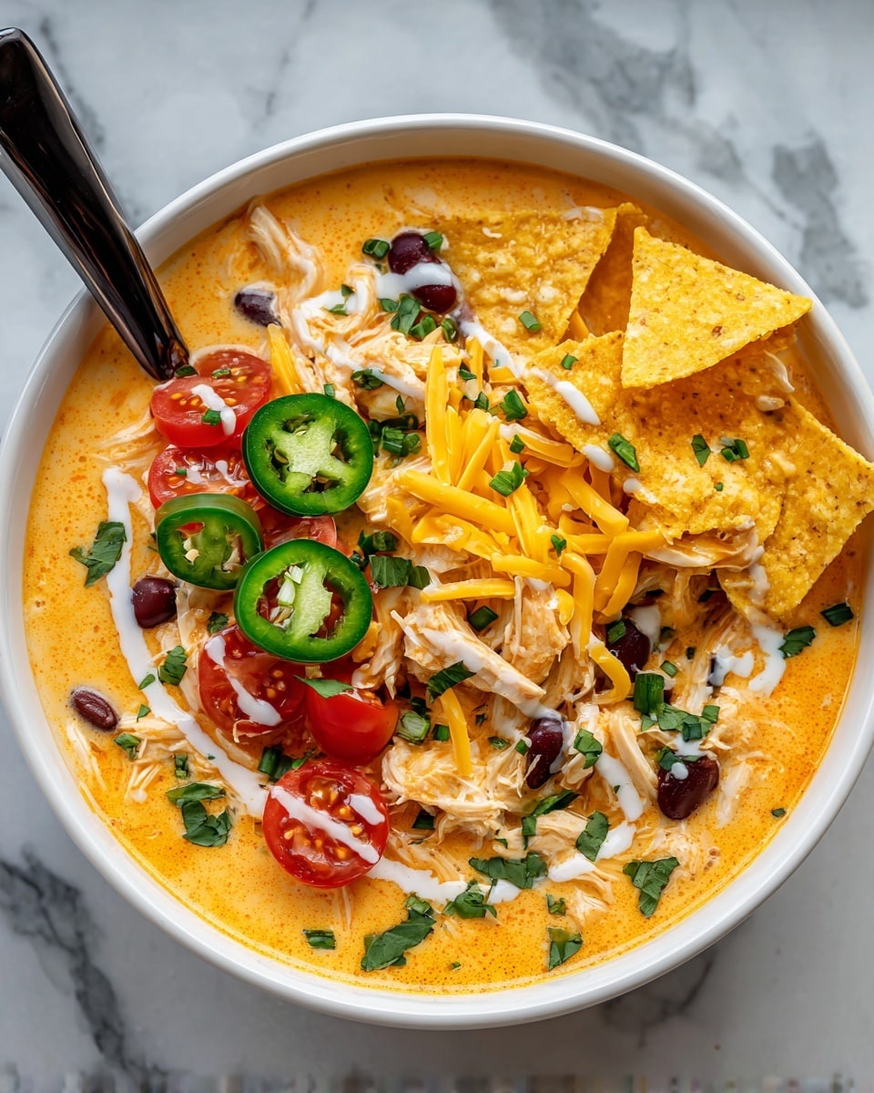 Creamy Chicken Tortilla Soup Recipe - Recipe Image