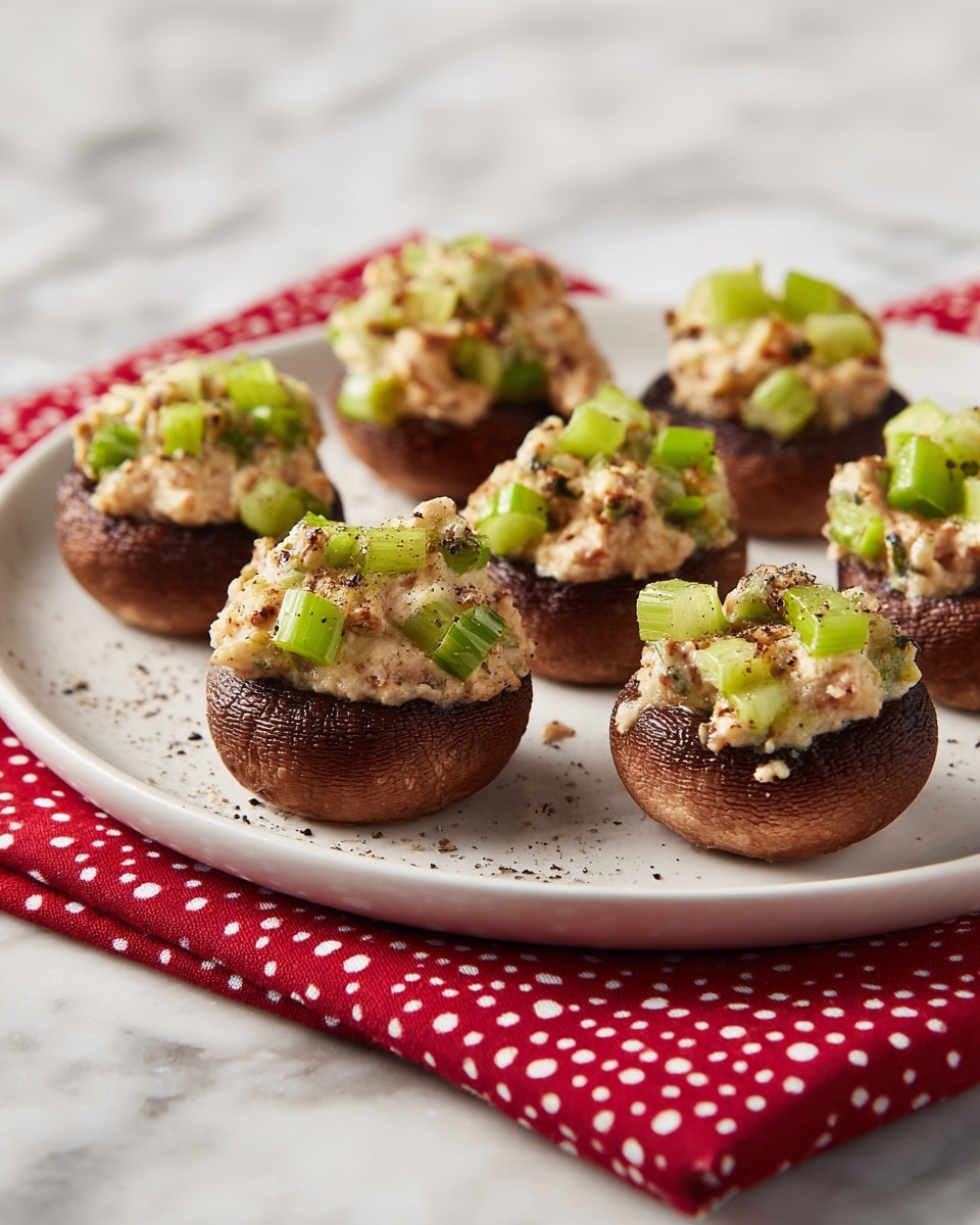Crab Stuffed Mushrooms Recipe - Recipe Image