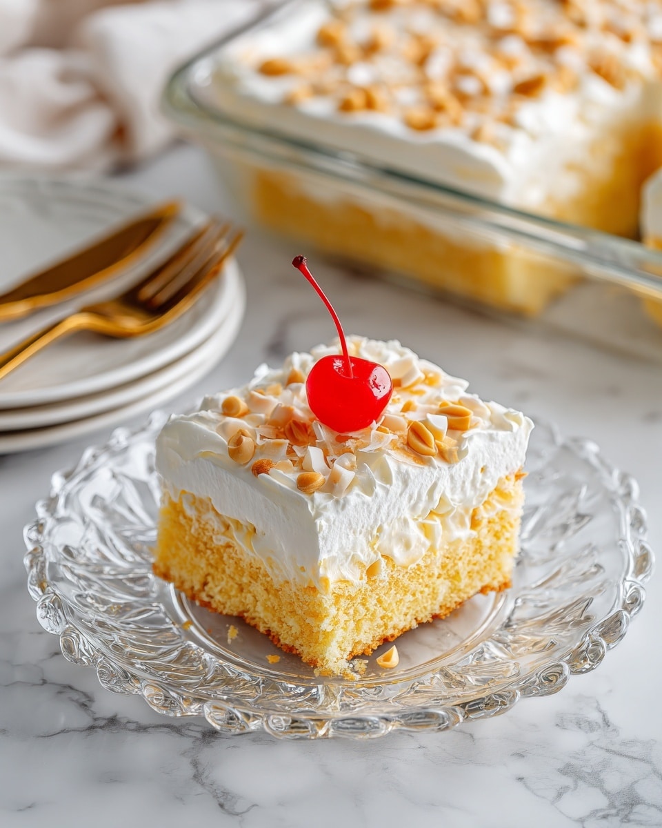 Hawaiian Wedding Cake with Whipped Cream Cheese Frosting Recipe - Recipe Image