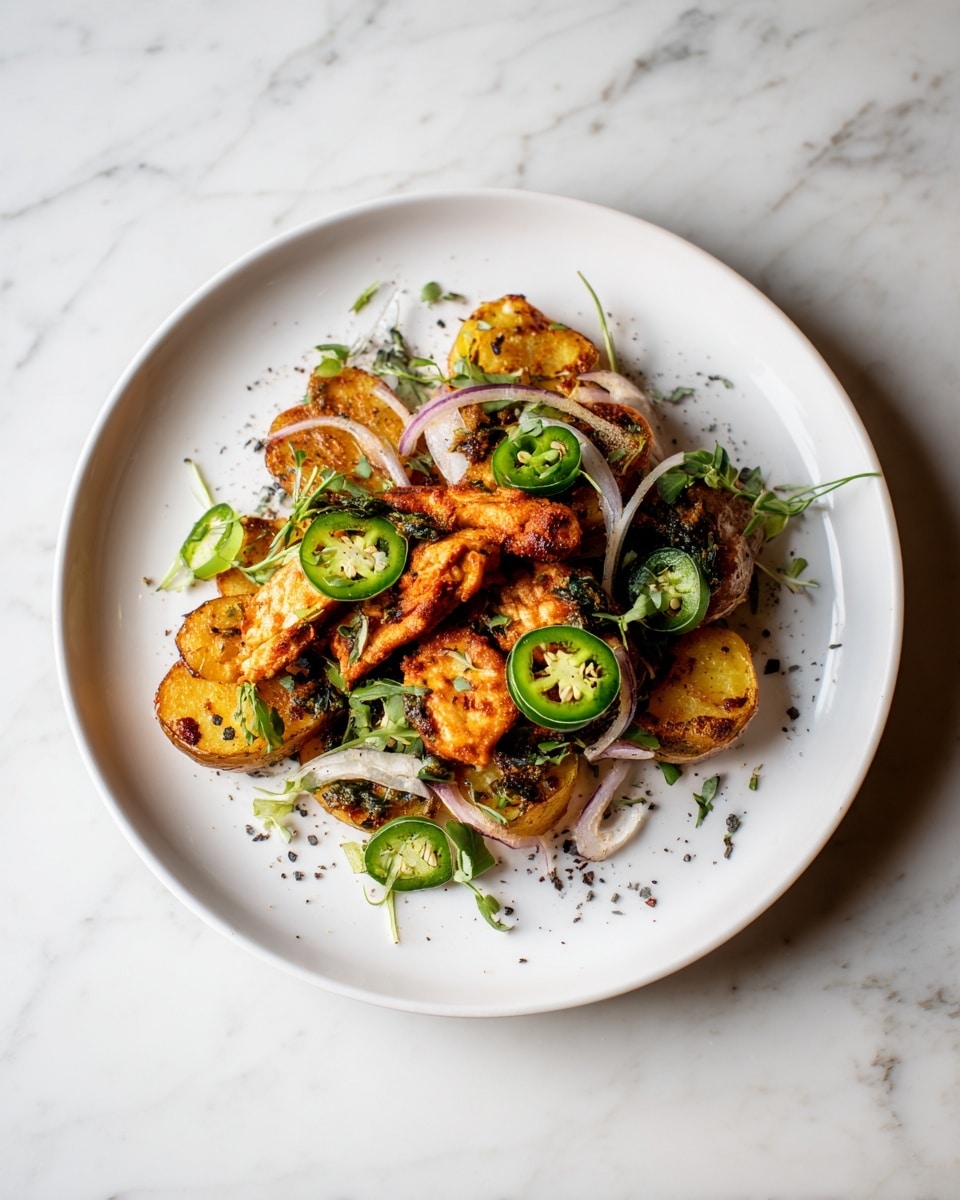 Chaat Masala Potatoes with Yoghurt Recipe - Recipe Image