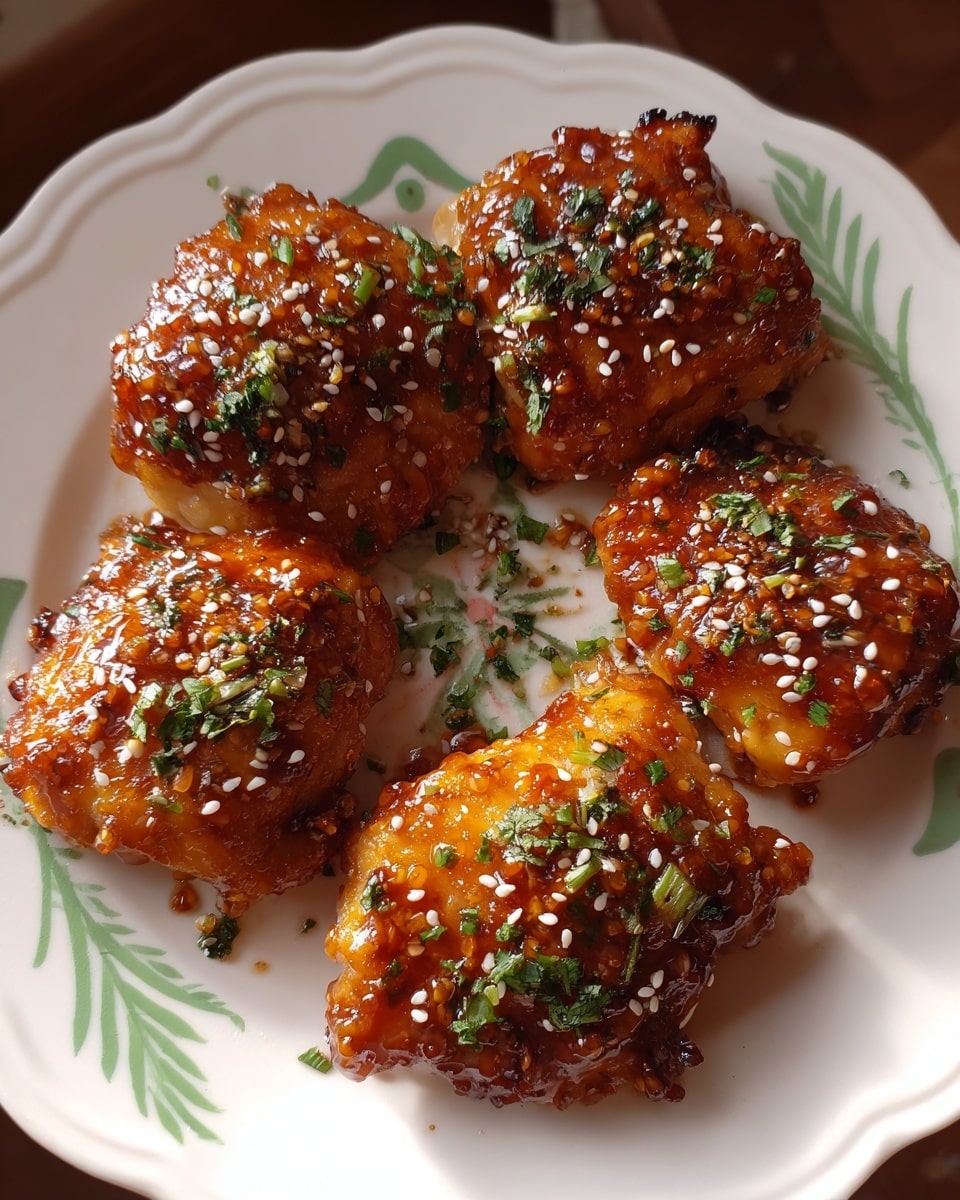Korean Honey Sesame Grilled Chicken Recipe - Recipe Image