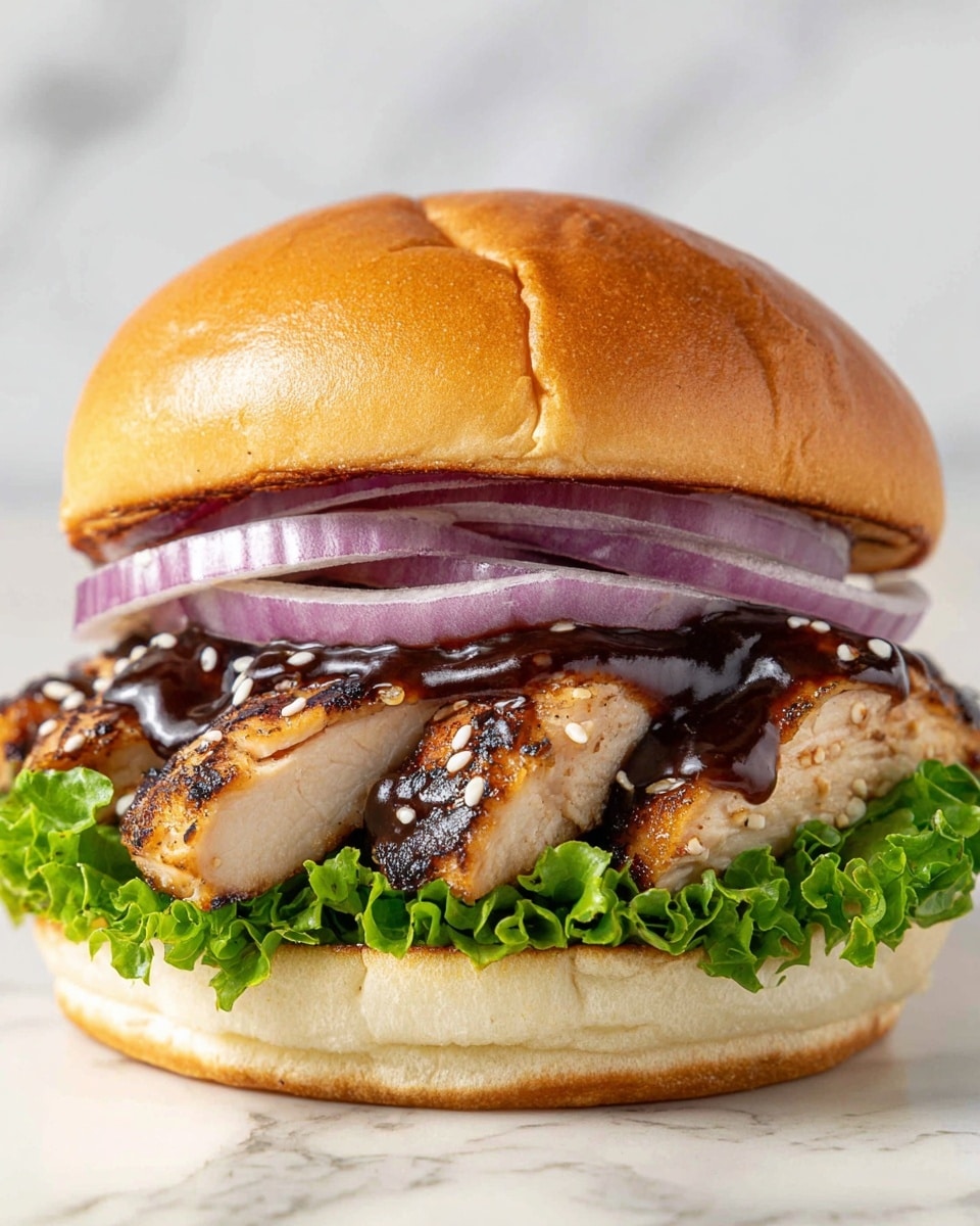 Teriyaki Chicken Burger Recipe - Recipe Image