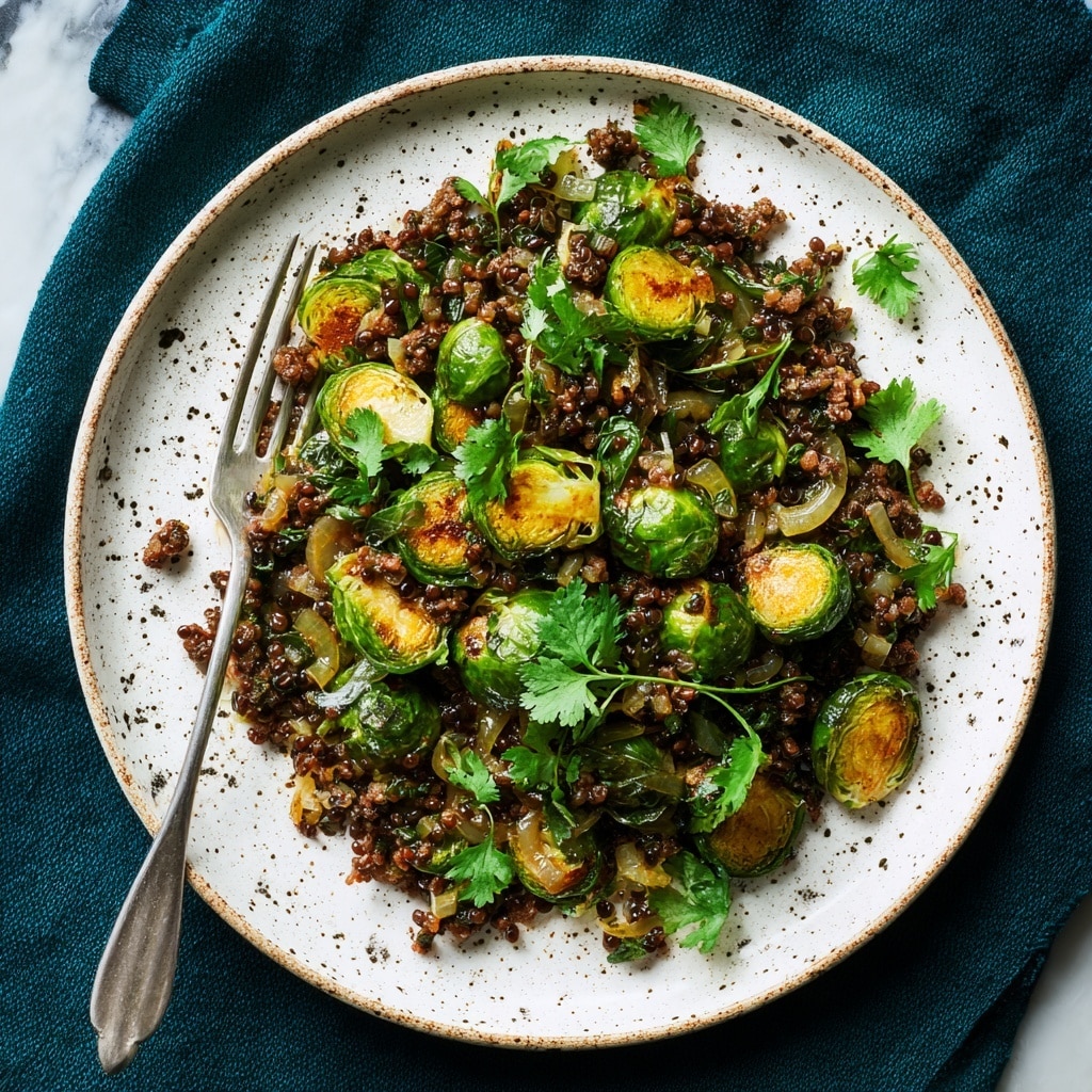 Brussels Sprouts and Sausage Stir-Fry Recipe - Recipe Image