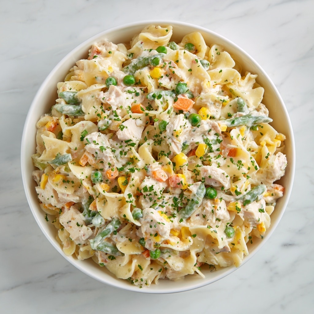 Chicken Pot Pie Pasta Recipe - Recipe Image