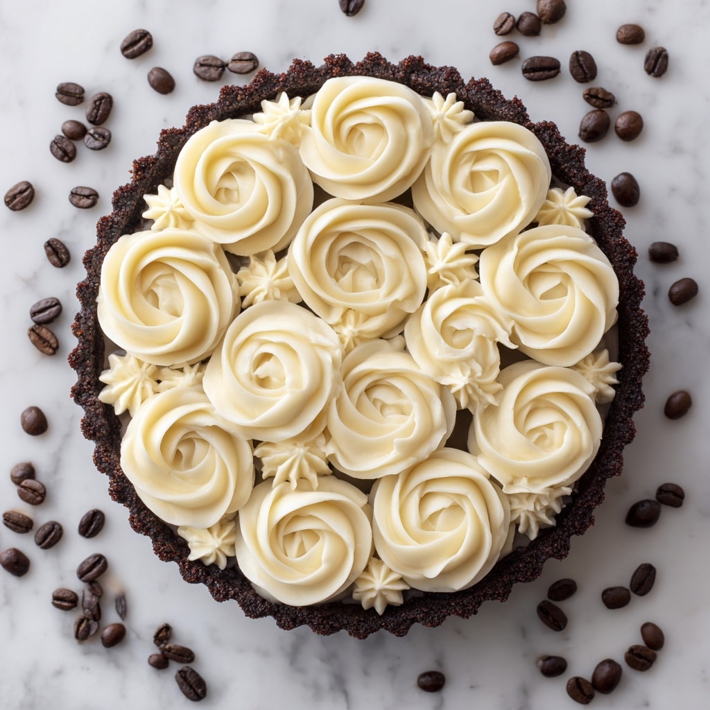 Dark Chocolate Tart with Espresso Whipped Cream Recipe - Recipe Image